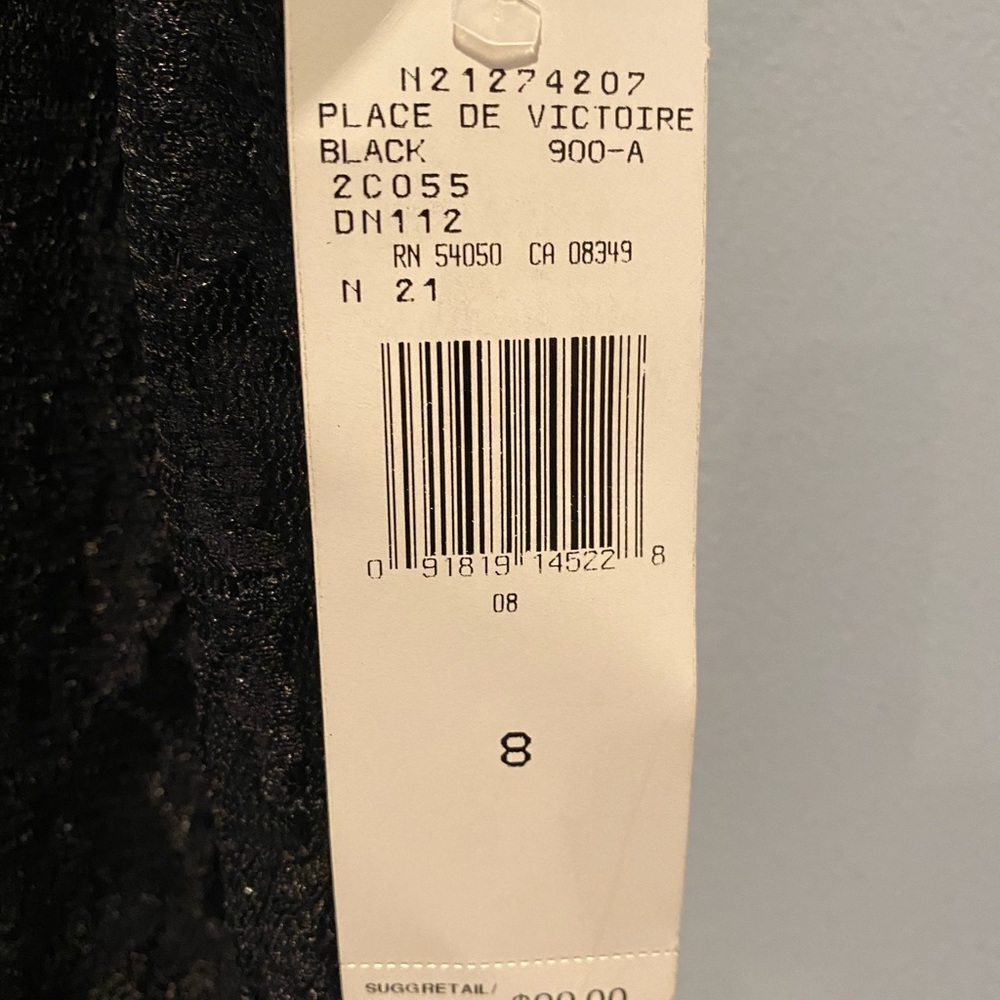 Black Lace, Lined, Sleeveless Cami, Jones New York NWTO size 8 - Picture 5 of 6
